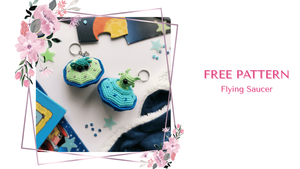 Free Amigurumi Pattern: UFO Flying Saucer by EmmaS Dolls