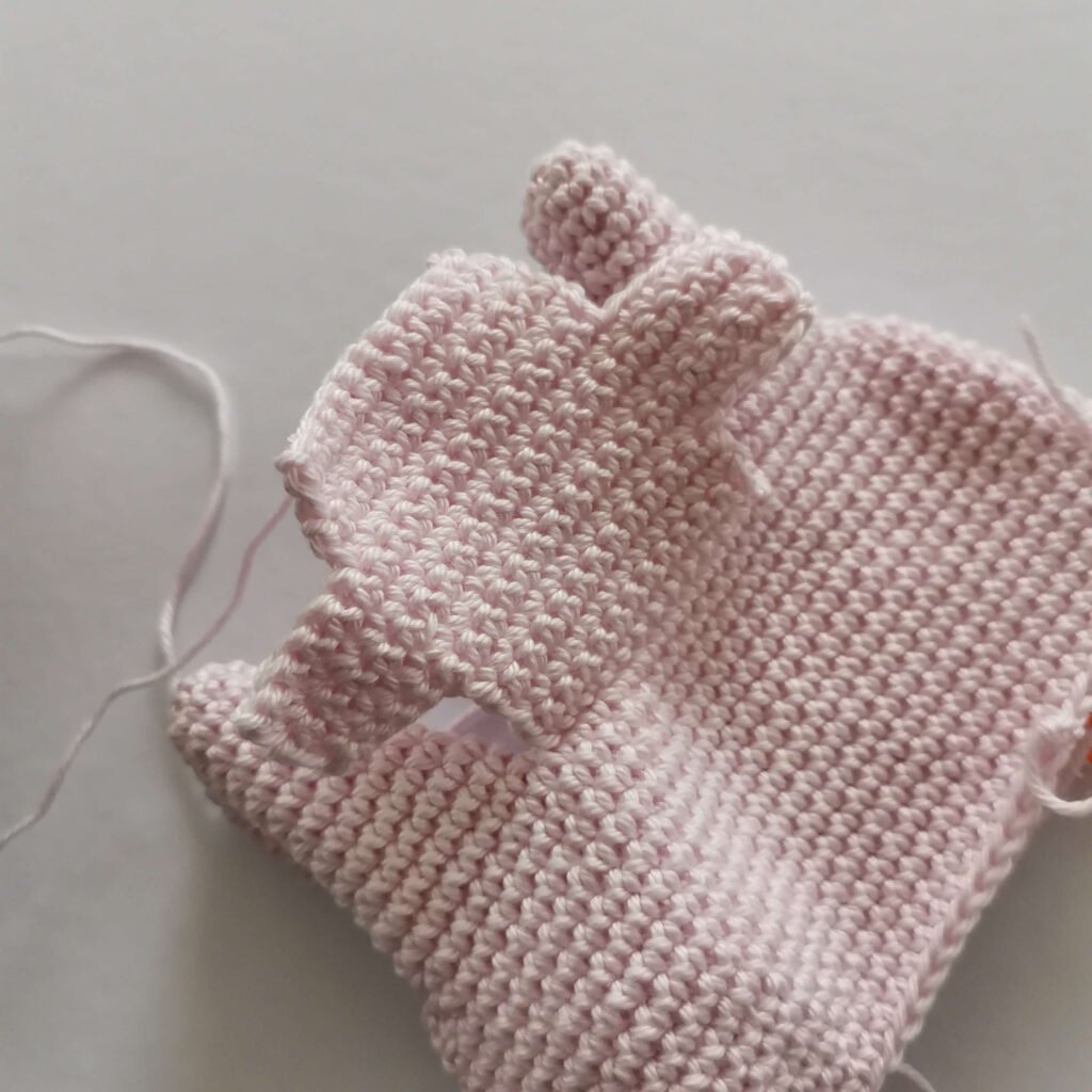 part of the body for crochet unicorn pattern