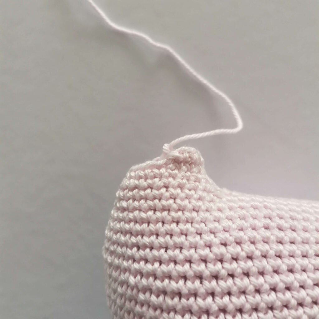 crochet body part for amigurumi unicorn