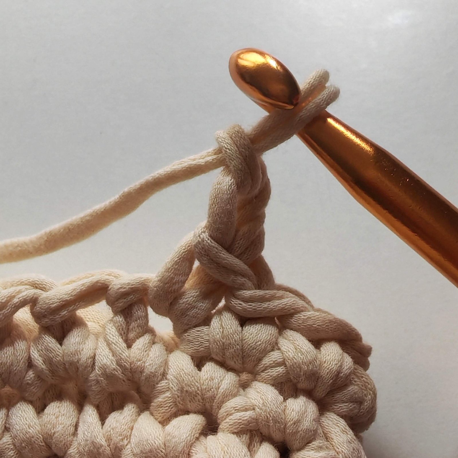 Crochet Star Stitch in the Round ch2
