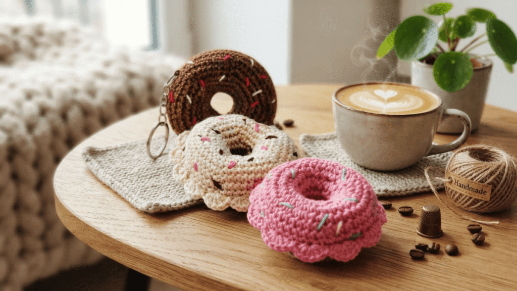 Free Crochet Donut Pattern by EmmaS Dolls
