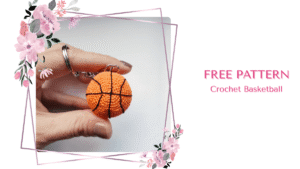 Free Crochet Basketball Keychain Pattern by EmmaS Dolls