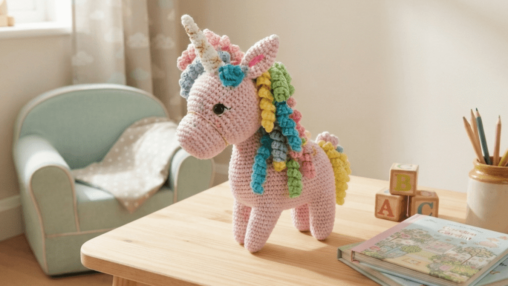 Unicorn Crochet Pattern by EmmaS Dolls