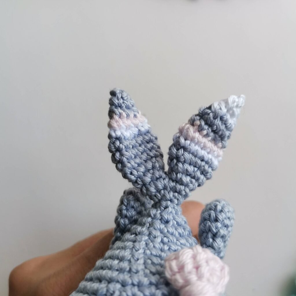 Whale's tail for Free crochet rattle pattern.