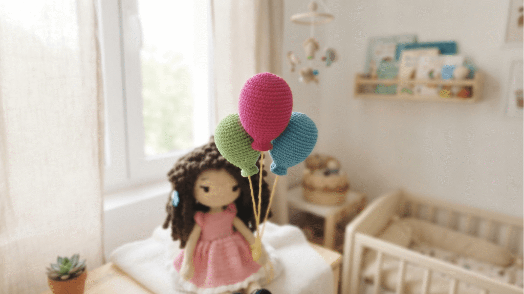 free crochet balloon pattern by EmmaS Dolls