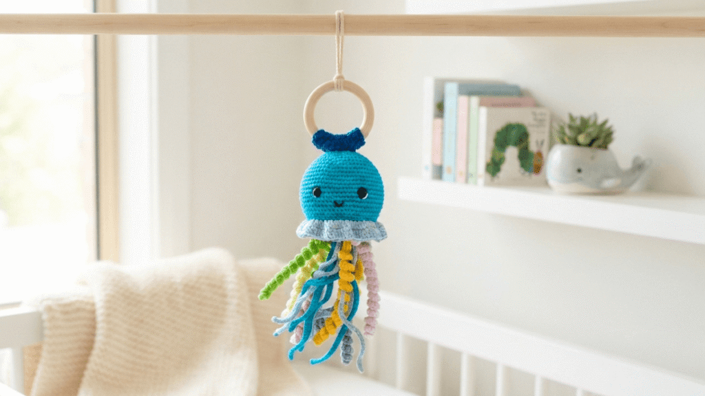 Free Crochet Octopus Rattle Pattern by EmmaS Dolls