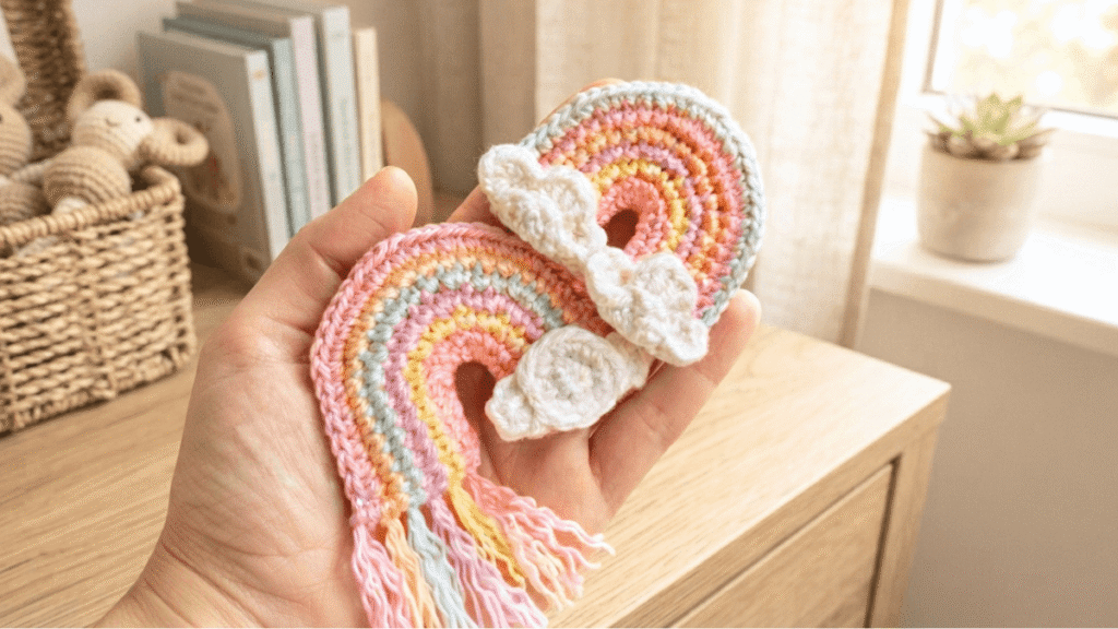 Free crochet rainbow pattern by EmmaS Dolls