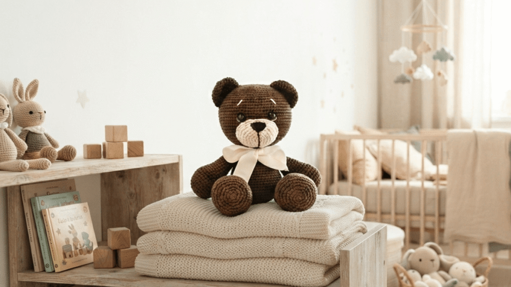 Free Crochet Teddy Bear Pattern by EmmaS Dolls