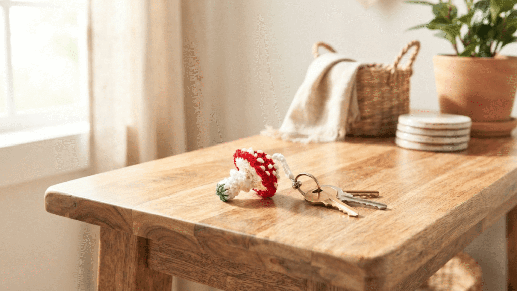 Free Micro Crochet Mushroom Pattern by EmmaS Dolls